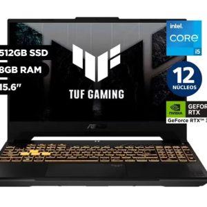 LAPTOP ASUS TUF I5 12500H 8GB RAM 512GB SSD 15.6 FHD 4GB RTX3050 TUF