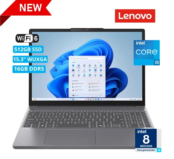 LAPTOP LENOVO IPD3 16GB RAM DDR5 512GB SSD 15.3 WUXGA W11