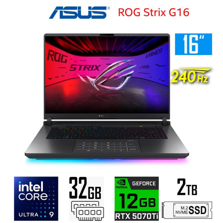 LAPTOP ASUS ROG STRIX ULTRA 9-275HX 32GB RAM DDR5 2TB SSD 12GB ...