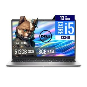 LAPTOP DELL I5-1334U 8GB RAM 512GB SSD 15.6 PULG FHD PLATEADO