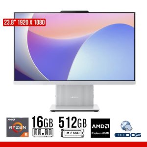 AIO LENOVO R5-7535HS 16GB RAM DDR5 512GB SSD 23.8PULG FHD W11