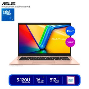 LAPTOP ASUS CORE 5-120U 16GB RAM DDR5 512GB SSD 14 PULG FHD