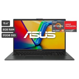 LAPTOP ASUS VIVOBOOK GO R5-7520U 8GB RAM DDR5 512GB SSD 15.6 PULG FHD W11