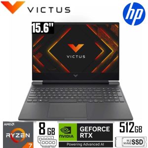 LAPTOP HP VICTUS R7-7445HS 8GB RAM DDR5 512GB SSD 6GB RTX3050 15.6 PULG FHD 144HZ W11
