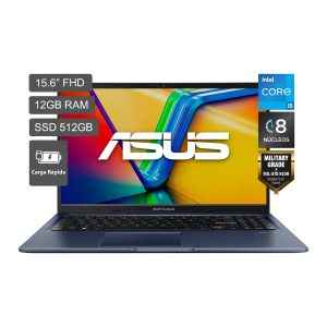 LAPTOP ASUS VIVOBOOK I5-13420H 12GB RAM 512GB SSD 15.6 PULG FHD W11