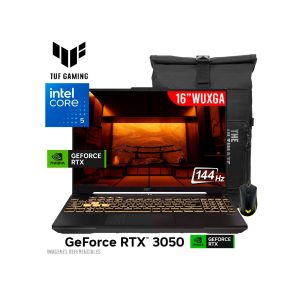 LAPTOP ASUS TUF F16 CORE 5-210H 8GB RAM DDR5 512GB SSD 6GB RTX 3050 16.1 PULG WUXGA