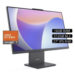 AIO LENOVO R7-7735HS 16GB DDR5 512GB SSD 27 PULG FHD IPS