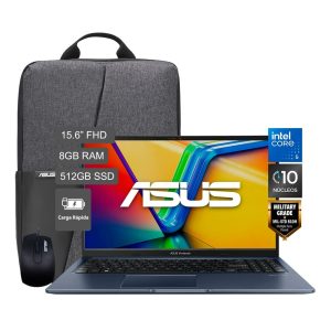LAPTOP ASUS CORE 5-120U 8GB RAM DDR5 512GB SSD 15.6 PULG FHD W11