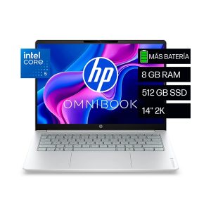 LAPTOP HP OMNIBOOK CORE 5-120U 8GB RAM DDR5 512GB SSD 14 PULG WUXGA TACTIL W11