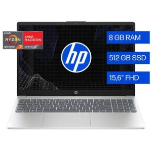 LAPTOP HP R7-7730U 8GB RAM 512GB SSD 15.6 PULG FHD W11
